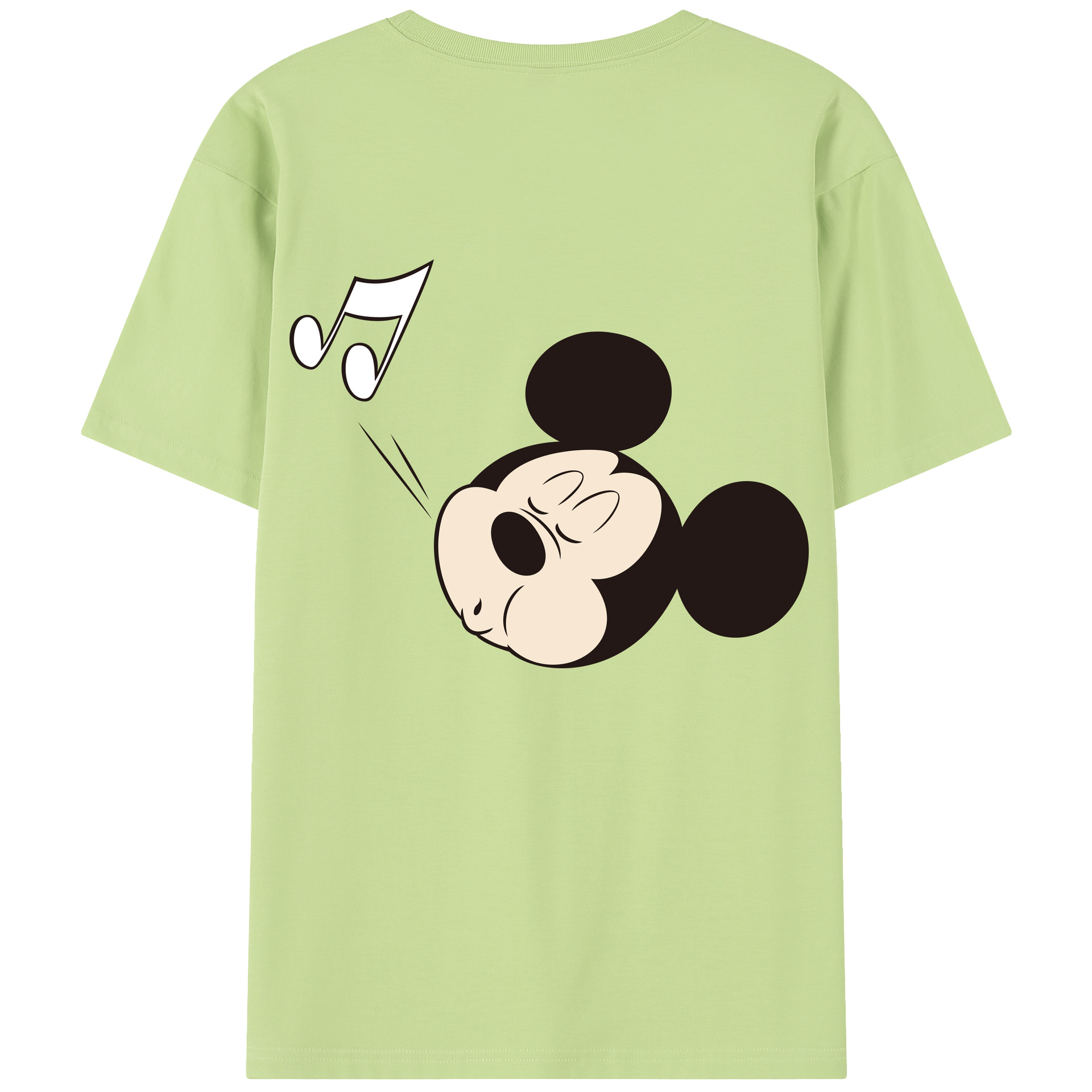（画像用） ミッキーマウス Mickey Mouse 綿100％半袖Tシャツ（背面プリント）
